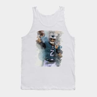 JALEN HURTS IN WATERCOLOR PAINTING-3 Tank Top